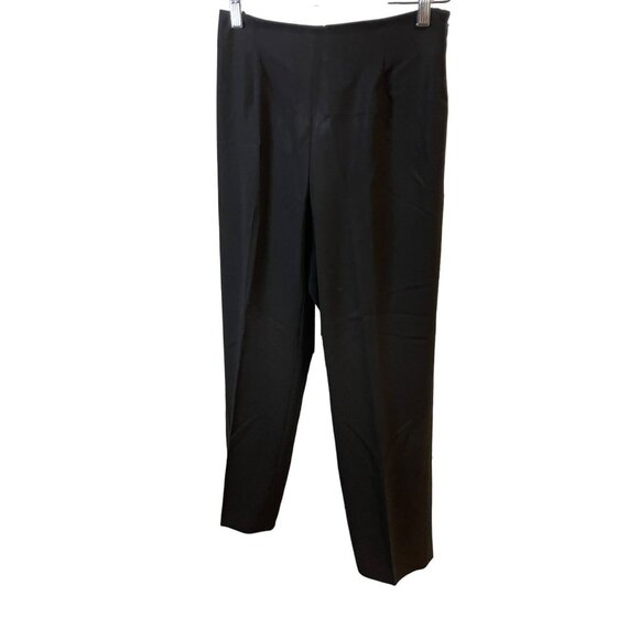 Dana Buchman Black Pleated High Waisted Wool Pants Sz 6P - Picture 3 of 10